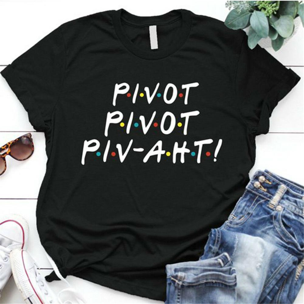 Envmenst 100% cotton T-shirt Friends TV Show Quotes How You Doin Women Short-Sleeve Fashion Funny Tops T-shirts For Men Women 210406