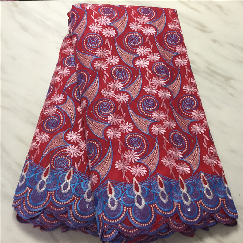 5Yards/Lot High Quality Red African Cotton Fabric Flower Embroidery Swiss Voile Dry Lace For Dressing PL11440
5Yards/Lot High Quality Red African Cotton Fabric Flower Embroidery Swiss Voile Dry Lace For Dressing PL11440