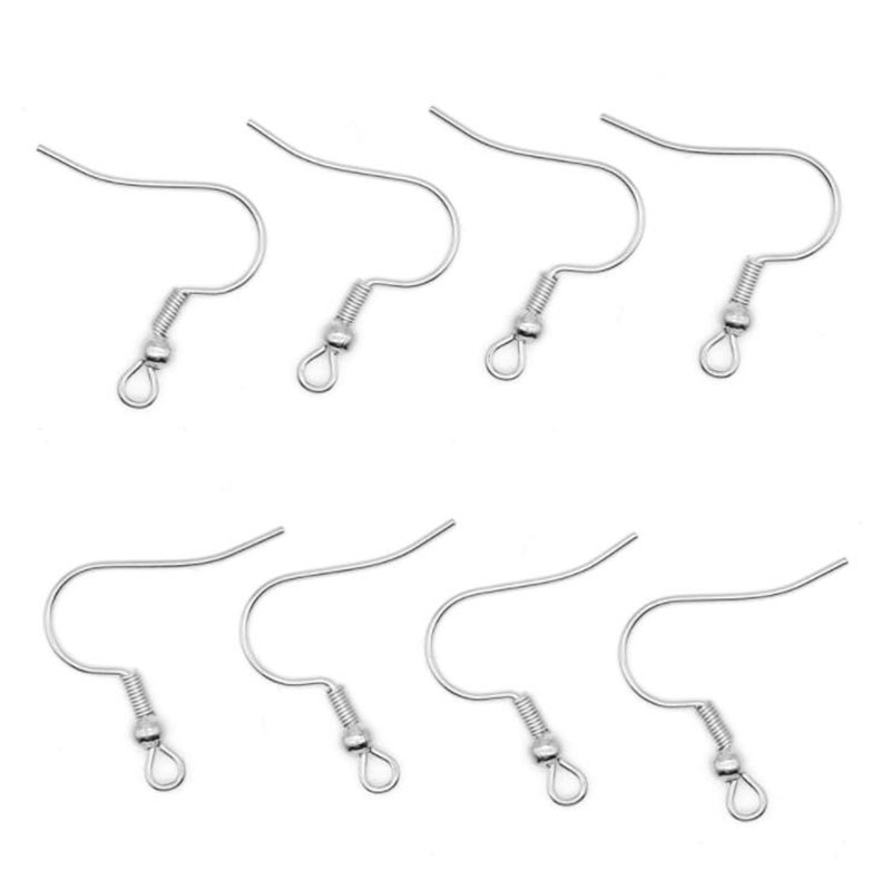 200pcs/lot DIY Earring Parts Earrings Clasps Hooks Findings Component DIY Jewelry Making Accessories Alloy Hook Ear Wire Jewelry Wholesale Price