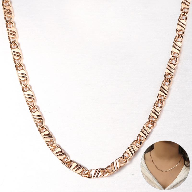 Pendant Necklaces Chic 3mm Marina Link Chain For Women Men 585 Rose Gold Color Necklace Minimalist Jewelry CN36
Pendant Necklaces Chic 3mm Marina Link Chain For Women Men 585 Rose Gold Color Necklace Minimalist Jewelry CN36