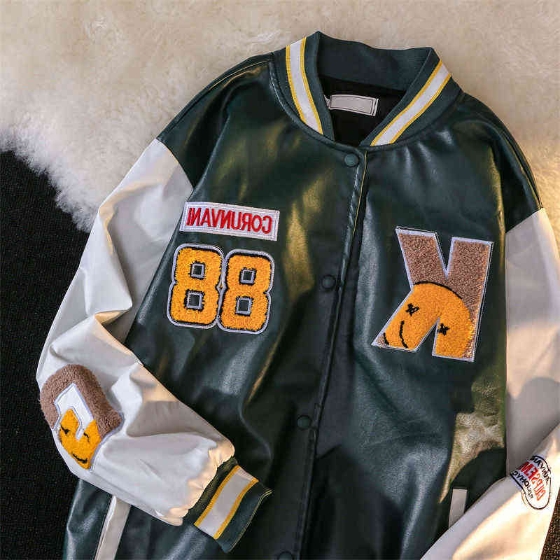 New Harajuku Bomber Jackets Women Coat Men's Couple Baseball Jacket 2021 Autumn Unisex Boyfriend Style Varsity Hiphop Streetwear
New Harajuku Bomber Jackets Women Coat Men's Couple Baseball Jacket 2021 Autumn Unisex Boyfriend Style Varsity Hiphop Streetwear