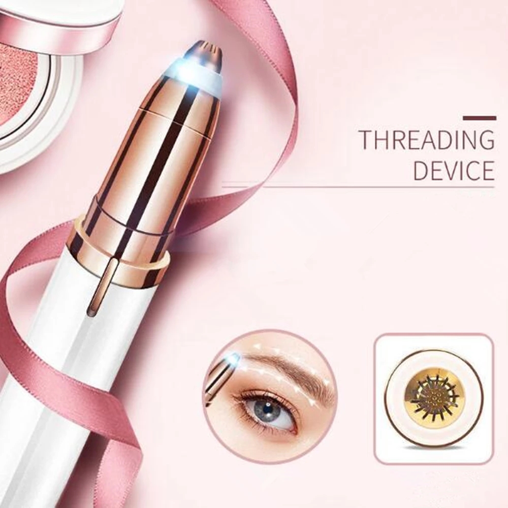 Electric Eyebrow Trimmer Painless Epilator Mini Eye Brow Shaper Shaver Razor Portable Facial Hair Remover for Women