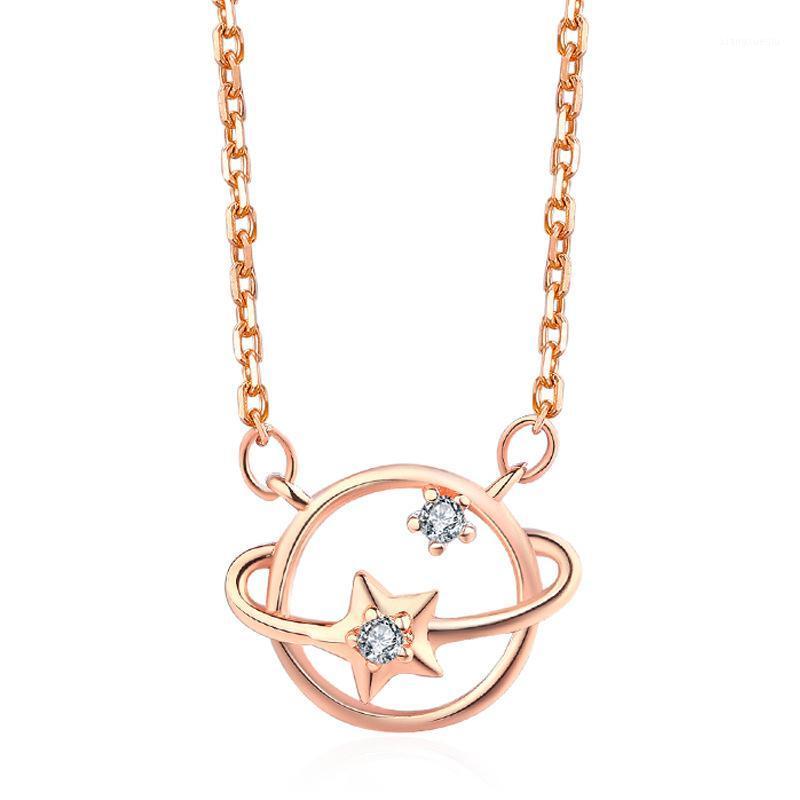 Pendant Necklaces Luxury Rose Gold Color Round Shape Star Surround For Women Charm Jewelry Gift Necklace Collares, Silver
Pendant Necklaces Luxury Rose Gold Color Round Shape Star Surround For Women Charm Jewelry Gift Necklace Collares, Silver