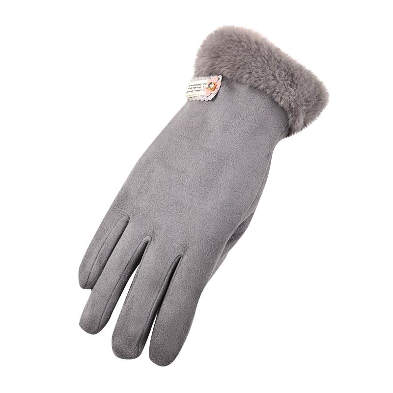 Five Fingers Gloves Winter Women Suede Warm With T-ouch Screen Mittens Solid Colour Female, Blue;gray
Five Fingers Gloves Winter Women Suede Warm With T-ouch Screen Mittens Solid Colour Female, Blue;gray