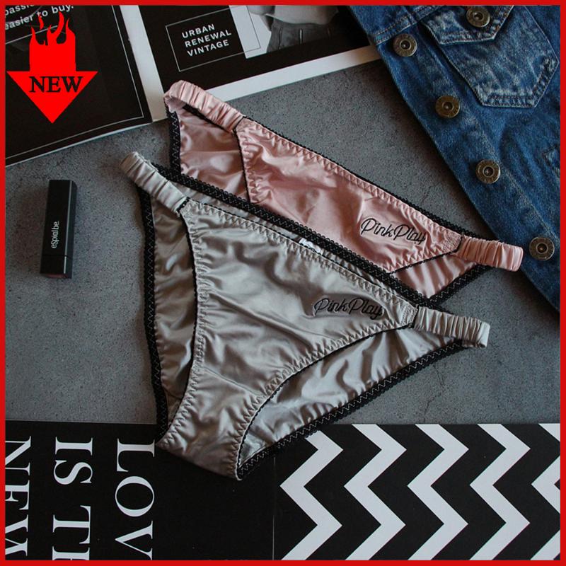 Gym Clothing Fashion Women's Sexy Pink Play Panties Slip Silk Briefs Female Sports Activewear Underpants Woman Seamless Intimates Lingeries, Black
Gym Clothing Fashion Women's Sexy Pink Play Panties Slip Silk Briefs Female Sports Activewear Underpants Woman Seamless Intimates Lingeries, Black