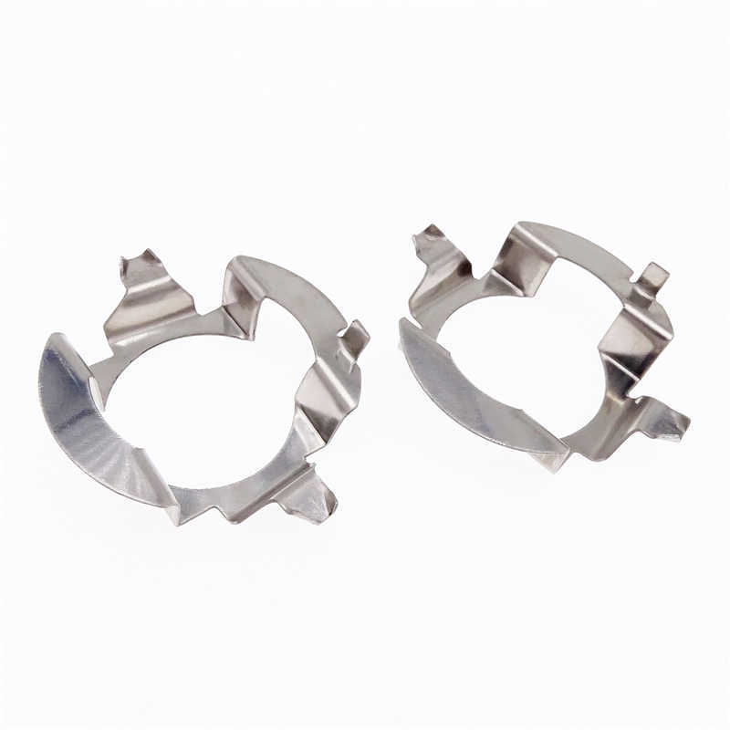 2pcs Mercedes-Benz E Class ML350 Car Headlight Bulb Holder Adapter H7 LED Lamp Metal Retainer Clips for VW Touareg Skoda