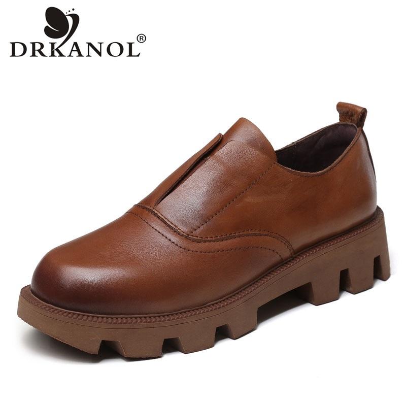 Women Genuine Leather Wedges Shoes Spring British Style Retro Handmade Round Toe Slip On Platform Casual Woman Dress, Black
Women Genuine Leather Wedges Shoes Spring British Style Retro Handmade Round Toe Slip On Platform Casual Woman Dress, Black