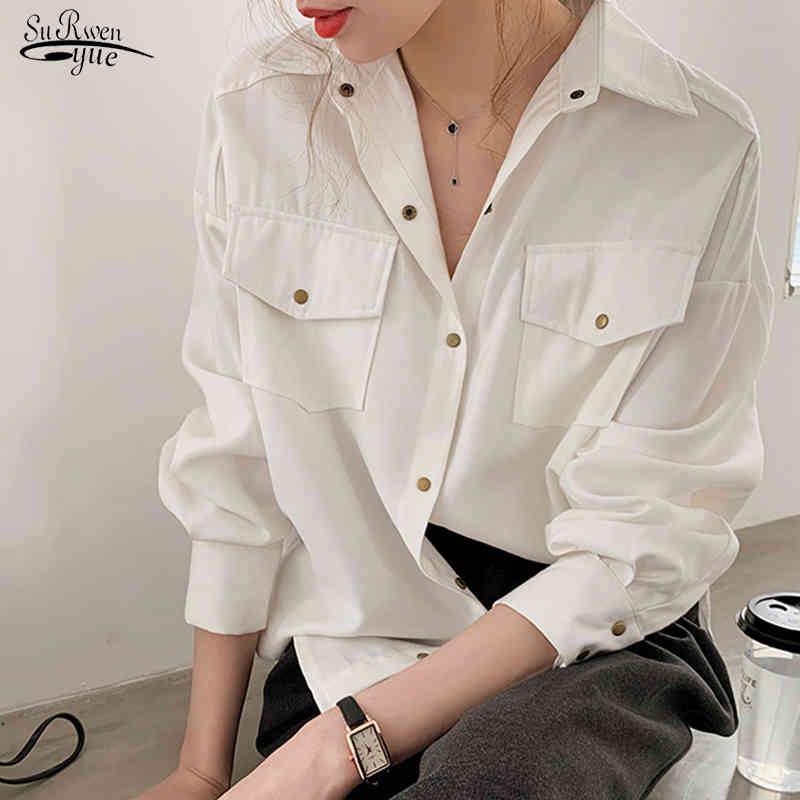 Spring Cotton Solid Blouses Shirts Women Long Sleeve Loose Office Lady White Shirt Female Casual Blouse Tops Blusas 12889 210518, Khaki
Spring Cotton Solid Blouses Shirts Women Long Sleeve Loose Office Lady White Shirt Female Casual Blouse Tops Blusas 12889 210518, Khaki