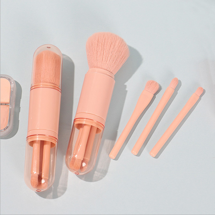 Four In One Make Up Brush Set Powder Foundation Blush Blending Eyeshadow Cosmetic Eye Makeup Brushes Kit Tool