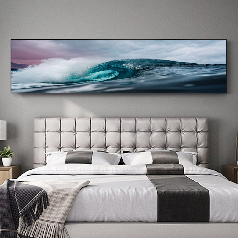 Sea Wave Posters Home Decor Sunset Sunrise Canvas Painting Wall Art Pictures For Living Room Bedside Landscape Prints Paintings