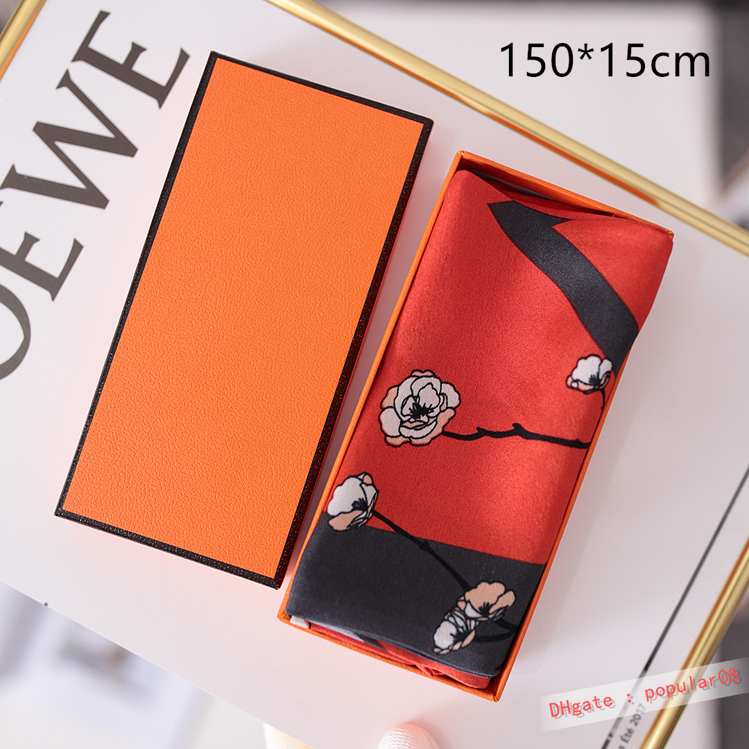 Designer Pattern Silk Scarf For Women Printing Stripe Geometric Brand Scarves Orange Hardcover Box Set Birthday Valentine Mother Day Gi257i
Designer Pattern Silk Scarf For Women Printing Stripe Geometric Brand Scarves Orange Hardcover Box Set Birthday Valentine Mother Day Gi257i
