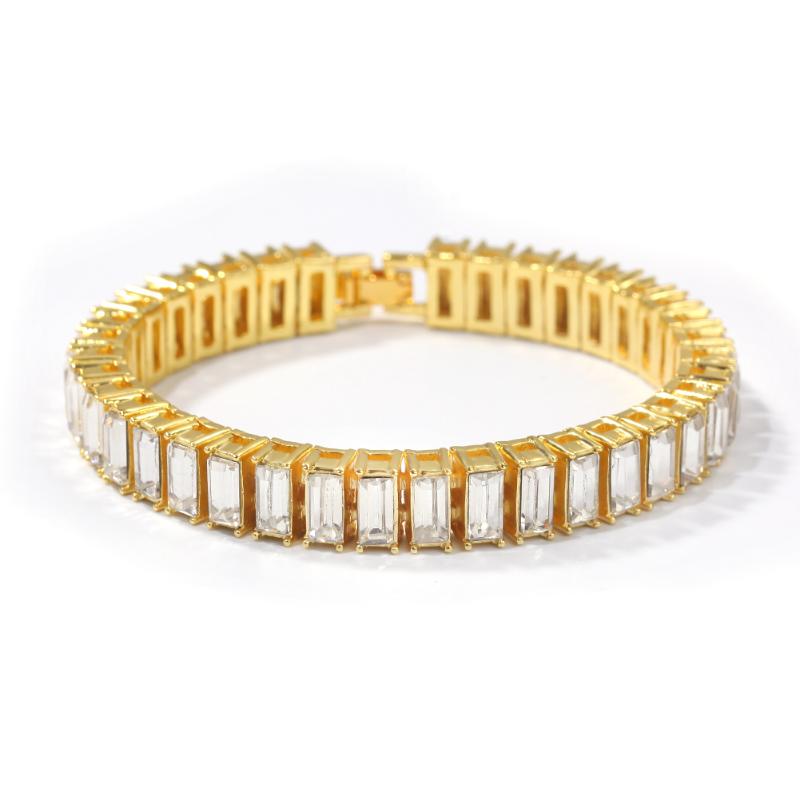 Chains Christmas Gift Fashion Jewelry Hiphop Single Row 7inch-24inches Gold Plate Men's Necklace