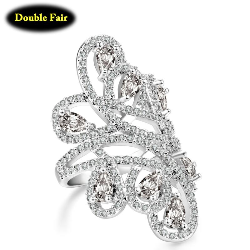 Cluster Rings Top Quality Luxury Water Drop Crystal Silver Color Fashion Brand Cubic Zirconia Party Ring Jewelry For Women DWR704, Golden;silver
Cluster Rings Top Quality Luxury Water Drop Crystal Silver Color Fashion Brand Cubic Zirconia Party Ring Jewelry For Women DWR704, Golden;silver