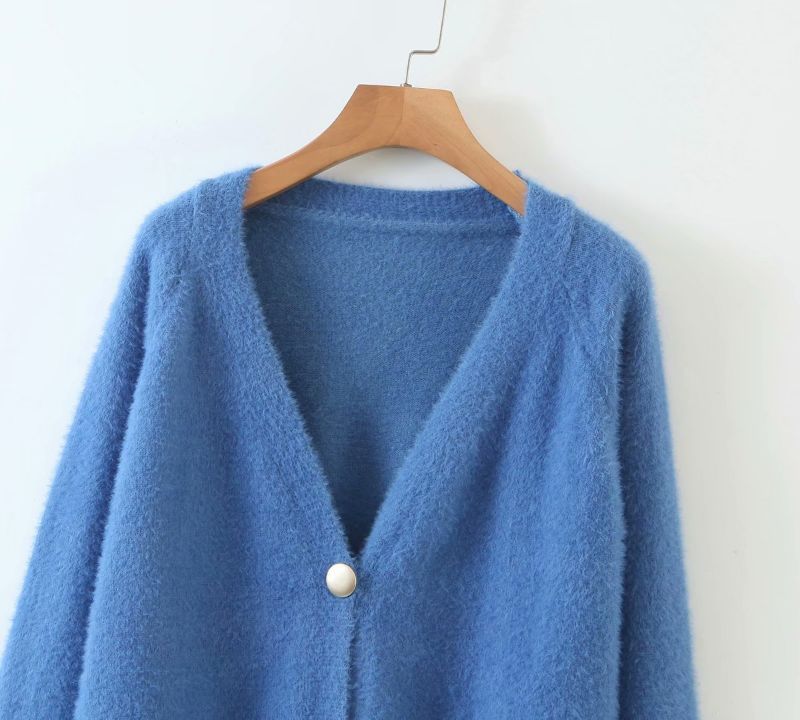 Winter Elegant Long Sleeve Mohair Sweater Women Single-Breasted Female Short Cardigans Female Soft Knitted Sweater Coat 210521