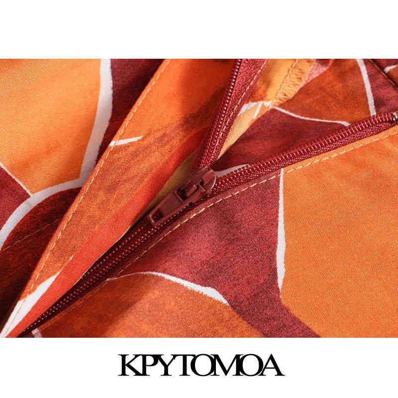 Women Chic Fashion With Darts Printed Bermuda Shorts Vintage High Elastic Waist Side Pockets Female Short Pants 210416
