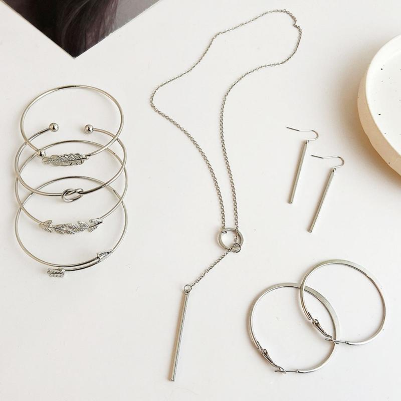 earrings & necklace e56a minimalist long bar gold/rose gold/silver plated dangle geometric jewelry open bracelet set
earrings & necklace e56a minimalist long bar gold/rose gold/silver plated dangle geometric jewelry open bracelet set