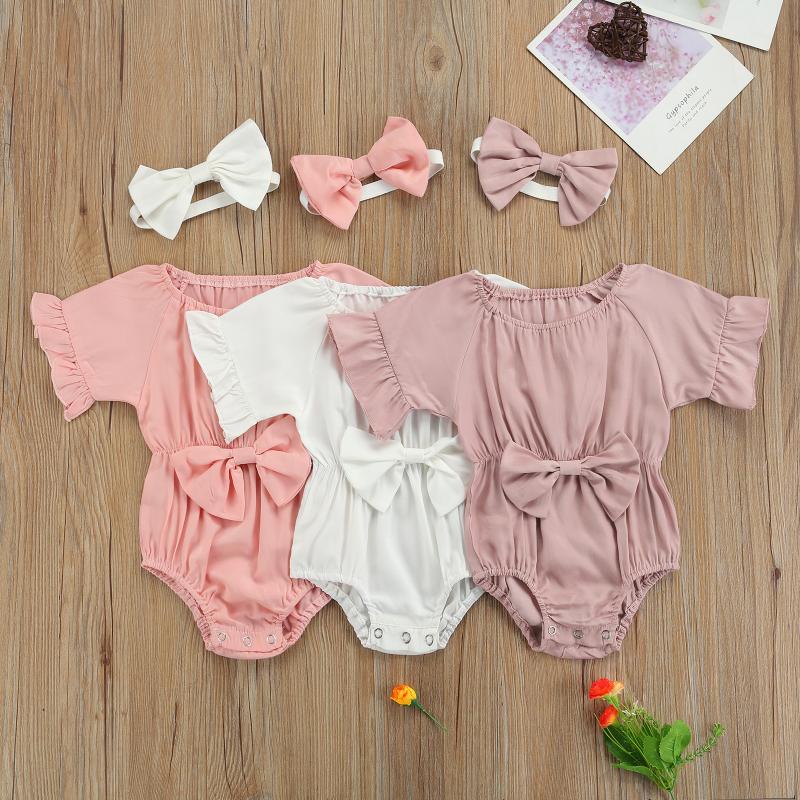 Clothing Sets OPPERIAYA 2Pcs Born Summer Outfits Toddler Baby Girls Solid Color Round Neck Ruffle Sleeve Bodysuit Headband With Bowknot, White
Clothing Sets OPPERIAYA 2Pcs Born Summer Outfits Toddler Baby Girls Solid Color Round Neck Ruffle Sleeve Bodysuit Headband With Bowknot, White