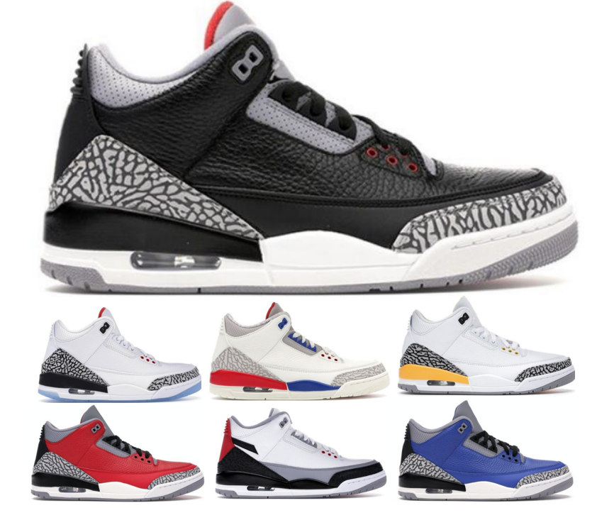 Top Quality Jumpman three Mens basketball Shoes UNC Black White Cement Jumpmans Laser Orange Women Fragment Flight Knicks Fire Red Bio Beige Sneakers
Top Quality Jumpman three Mens basketball Shoes UNC Black White Cement Jumpmans Laser Orange Women Fragment Flight Knicks Fire Red Bio Beige Sneakers