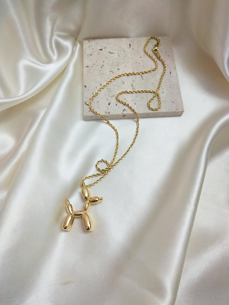 Chokers Fashion Stainless Steel Cute Animal Balloon Puppy Choker Necklace Pendant Nameplate Gift Factory Wholesale
Chokers Fashion Stainless Steel Cute Animal Balloon Puppy Choker Necklace Pendant Nameplate Gift Factory Wholesale