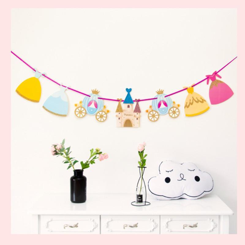 Party Decoration 1 Set Lovely Princess Cartoon Flag Pennant Banner Baby Girl First Birthday Supplies Love
Party Decoration 1 Set Lovely Princess Cartoon Flag Pennant Banner Baby Girl First Birthday Supplies Love