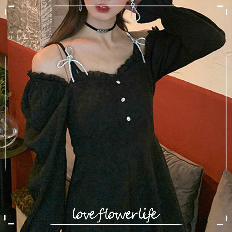 French Mini Dress Women Casual Vintage Sexy Party Midi Dress Y2k Long Sleeve Spaghetti Strap Dress Korean Autumn 210521, White
French Mini Dress Women Casual Vintage Sexy Party Midi Dress Y2k Long Sleeve Spaghetti Strap Dress Korean Autumn 210521, White