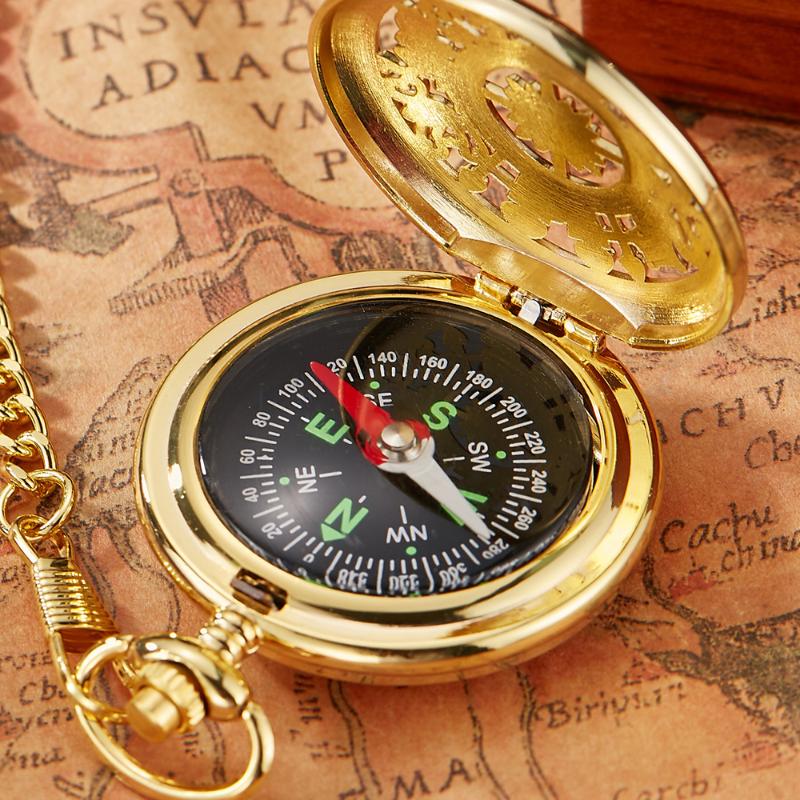 Pocket Watches Arrival Compass Gold Brown Retro Hollow Quartz Watch Fob Pendant Gift Chain
Pocket Watches Arrival Compass Gold Brown Retro Hollow Quartz Watch Fob Pendant Gift Chain