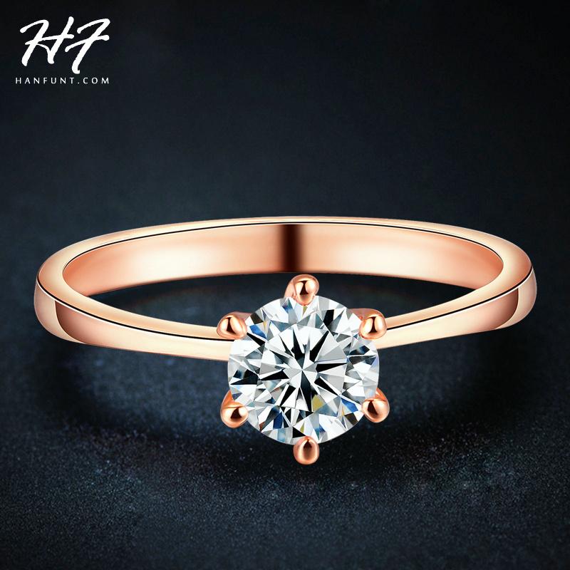 Cluster Rings Rose Gold Color Classic Simple Design 6 Prong Sparkling Solitaire 1ct Zirconia Forever Wedding Ring Bijoux Wholesale R014, Golden;silver
Cluster Rings Rose Gold Color Classic Simple Design 6 Prong Sparkling Solitaire 1ct Zirconia Forever Wedding Ring Bijoux Wholesale R014, Golden;silver