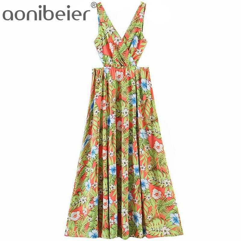 Boho Summer Beach Long Maxi Dress Sleeveless Cut Out High Waist Deep V Women Ankle Length Casual 210604, 01 
Boho Summer Beach Long Maxi Dress Sleeveless Cut Out High Waist Deep V Women Ankle Length Casual 210604, 01