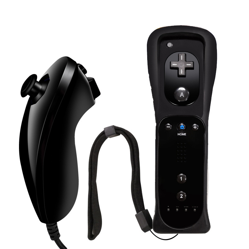 TOP Quality 2 In 1 Wireless Remote Joysticks Game Controllers+Nunchuk Control for Nintendo Wii Gamepad Silicone Case Motion Sensor
TOP Quality 2 In 1 Wireless Remote Joysticks Game Controllers+Nunchuk Control for Nintendo Wii Gamepad Silicone Case Motion Sensor