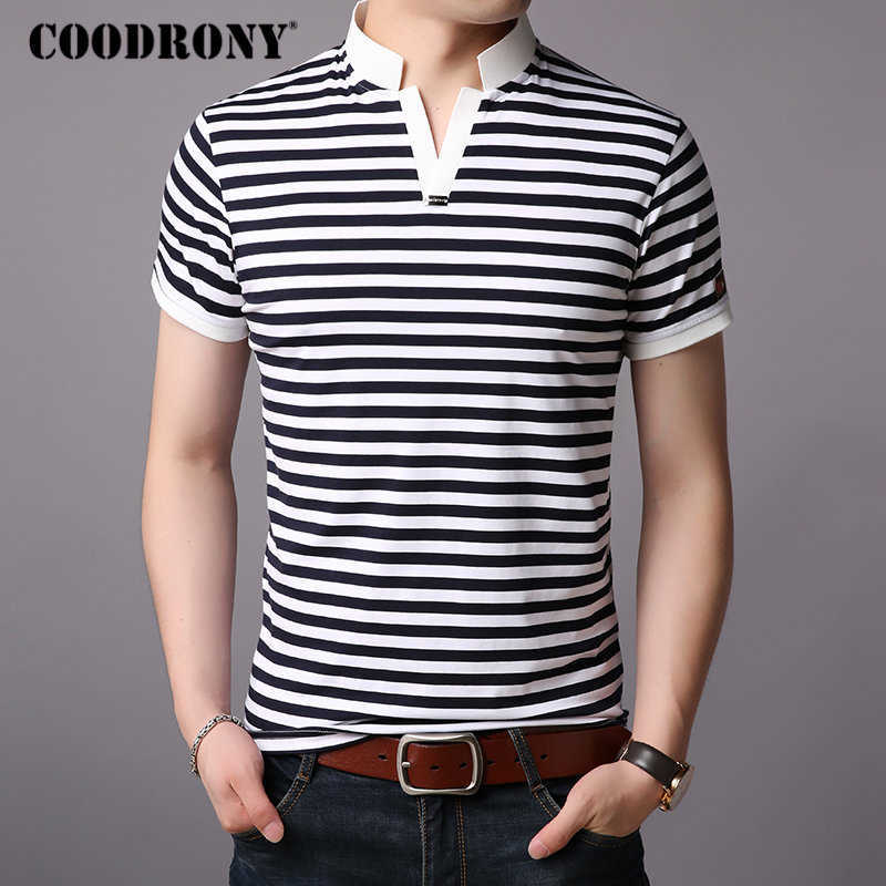COODRONY Cotton T Shirt Men Srand Collar Short Sleeve T- Summer Streetwear Casual 's T-s Tee Homme S95010 210629, Black
COODRONY Cotton T Shirt Men Srand Collar Short Sleeve T- Summer Streetwear Casual 's T-s Tee Homme S95010 210629, Black