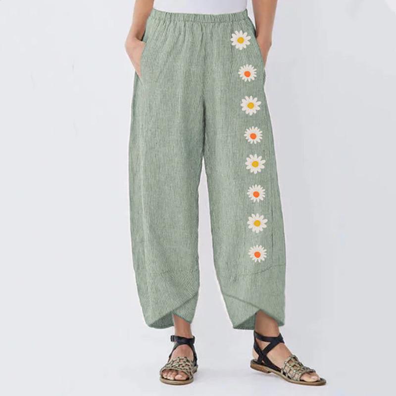 Printed Long Pants Women Daisy Cotton Linen Casual Split Beach Loose Summer Pant 2021 Vintage Ethnic Bloomers Trousers Women's & Capris, Black;white
Printed Long Pants Women Daisy Cotton Linen Casual Split Beach Loose Summer Pant 2021 Vintage Ethnic Bloomers Trousers Women's & Capris, Black;white