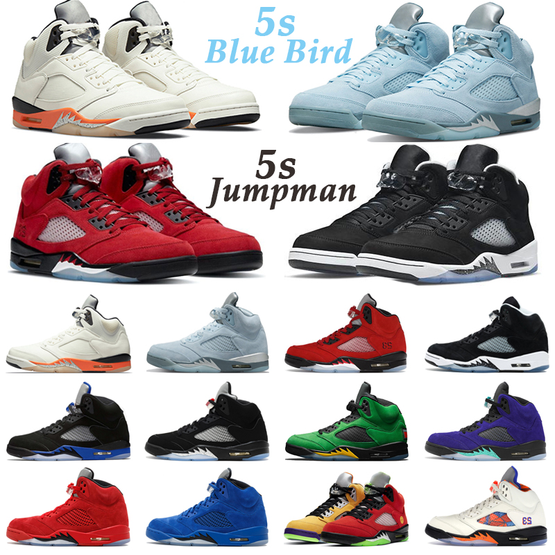 5s Men Basketball Shoes Jumpman 5 Blue bird Shattered Backboard Raging Red Racer Blue OG Black Metallic Michigan Hyper Royal Mens Trainers Sports Sneakers
5s Men Basketball Shoes Jumpman 5 Blue bird Shattered Backboard Raging Red Racer Blue OG Black Metallic Michigan Hyper Royal Mens Trainers Sports Sneakers