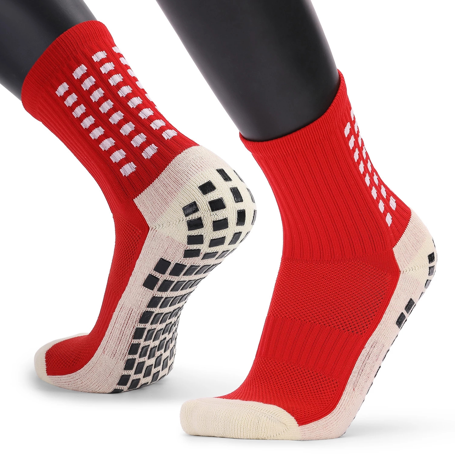 USA stock Men's Anti Slip Football Basketball Socks Athletic Long Socks Absorbent Sports Grip Socks For Basketball Soccer Volleyball Running