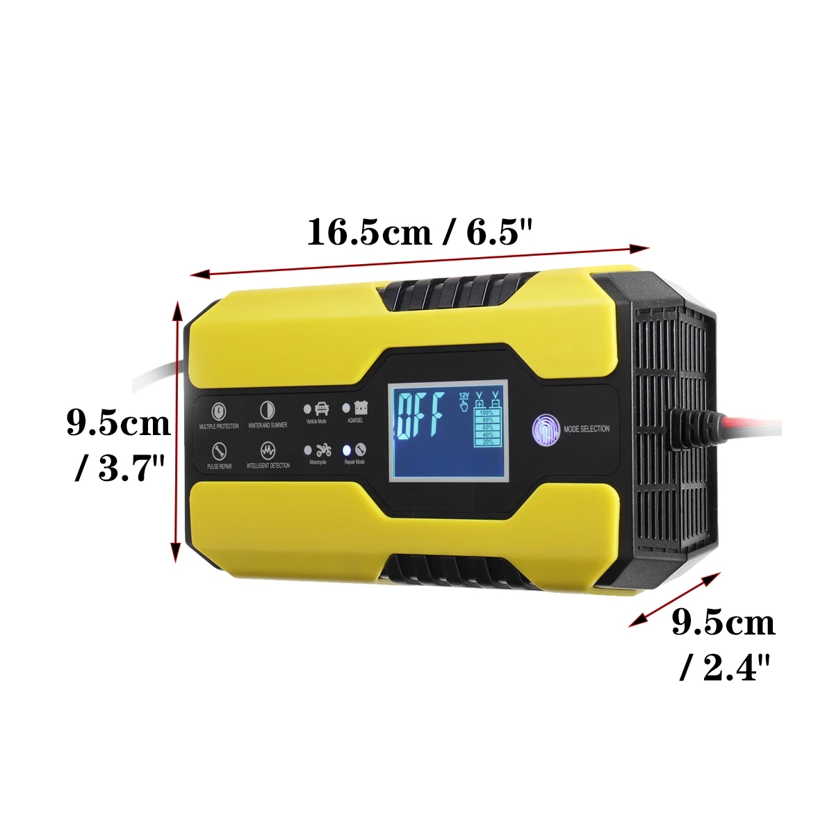 12V 24V 150AH Smart LCD Automatic Car Battery Charger Motorcycle Pulse Repair - AU Plug