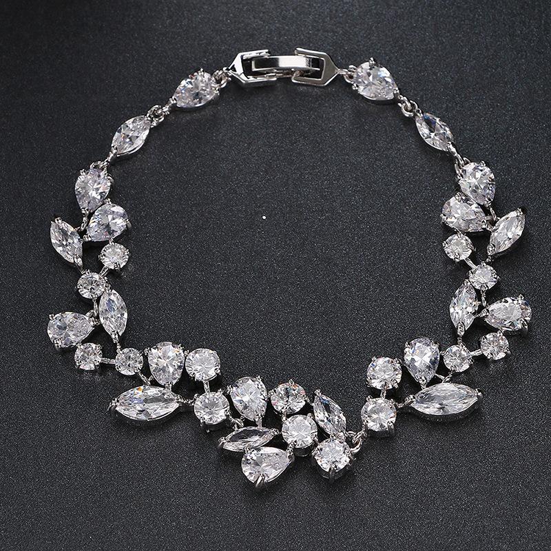 Link, Chain Selling Fashion Flower Zirconia Bracelet Feminine Temperament Wedding Bridal Sparkle Gift
Link, Chain Selling Fashion Flower Zirconia Bracelet Feminine Temperament Wedding Bridal Sparkle Gift