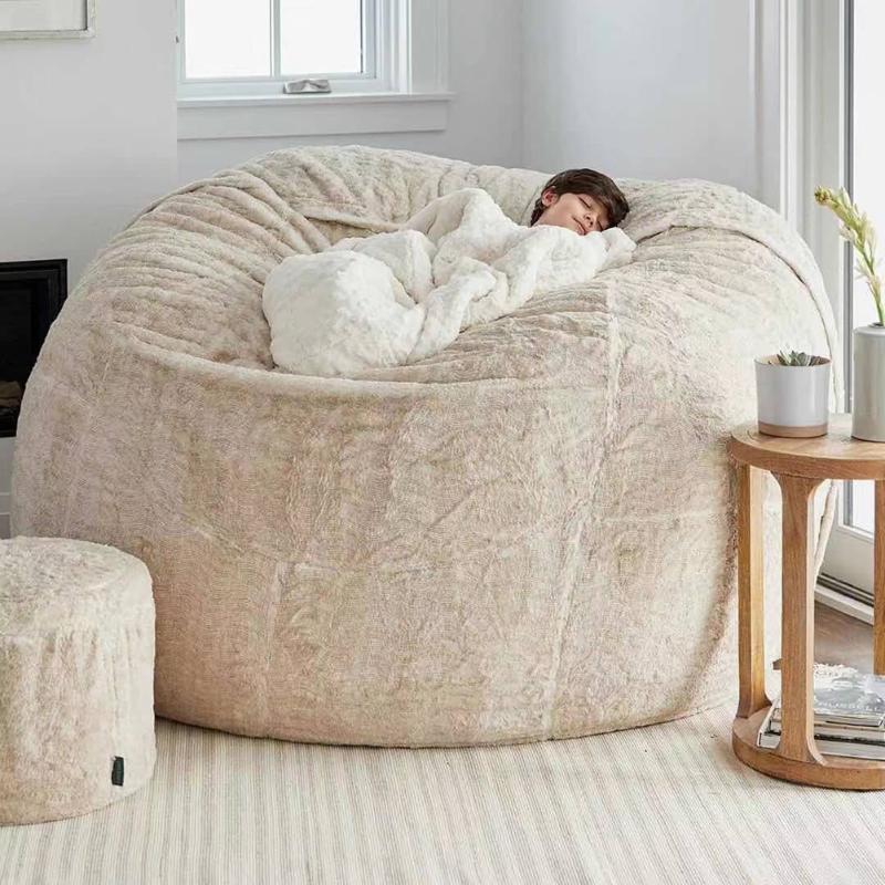 Chair Covers Lazy Bean Bag Sofa Cover For Living Room Lounger Seat Couch Chairs Cloth Puff Tatami Asiento7198312