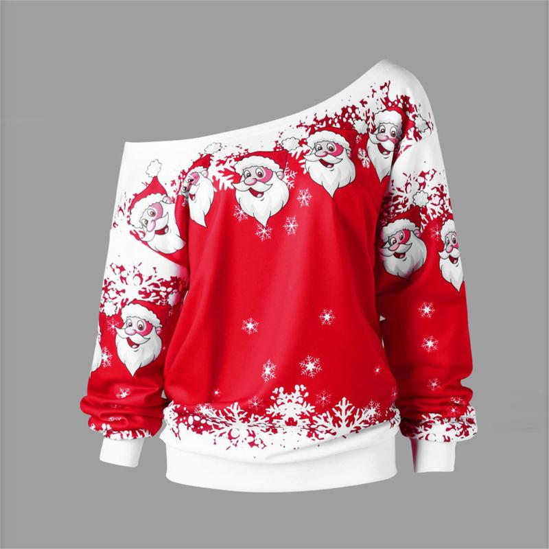 Women's Hoodies & Sweatshirts 2021 Women Harajuku Santa Claus Printed Casual Inclined Collar Sweatshirt Top Christmas Pullover Sudadera Muje, Black
Women's Hoodies & Sweatshirts 2021 Women Harajuku Santa Claus Printed Casual Inclined Collar Sweatshirt Top Christmas Pullover Sudadera Muje, Black