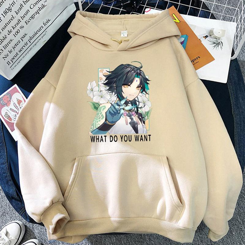 Men's Hoodies & Sweatshirts Harajuku Xiao Game Genshin Impact Fashion Streetwear Manga Cartoon Unisex Autumn Winter Oversized Itself