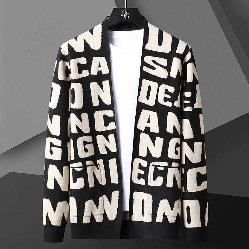 Autumn Fashion Knit Striped Cardigan Jacket Men Korean Sweaters Coat Men Clothing Designer Letter Cardigan Men Sweter De Hombre Y1011, Gray
Autumn Fashion Knit Striped Cardigan Jacket Men Korean Sweaters Coat Men Clothing Designer Letter Cardigan Men Sweter De Hombre Y1011, Gray