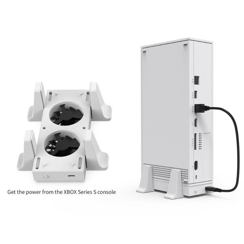 Laptop Cooling Pads Vertical Stand Holder With Fan For Series S Console Air-cooled Double Fans