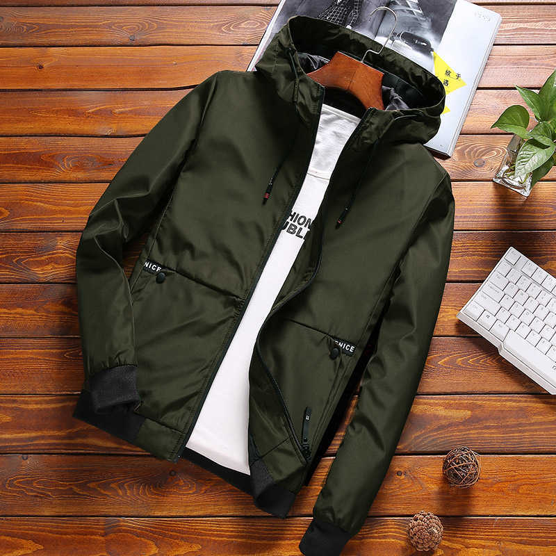 MANTLCONX Spring Men Oversized Hooded Jacket Coat 7XL 8XL Fashion Jacket Men's Hooded Casual Jackets Male Coat Thin Outwear 210818