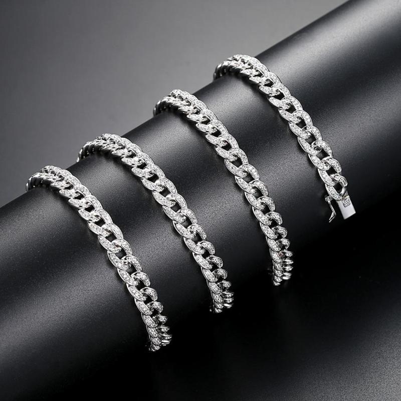 Chains 6mm Cuban Miami Chain Necklace For Men Women Cubic Zirconia Bling Out Link Hip Hop Fashion Rapper Jewelry Gifts, Silver
Chains 6mm Cuban Miami Chain Necklace For Men Women Cubic Zirconia Bling Out Link Hip Hop Fashion Rapper Jewelry Gifts, Silver