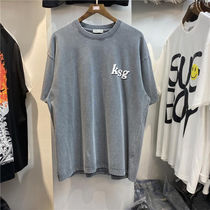 KSG T Shirt Men Women High Quality Washed Old Top Tees Foam Print T-shirts Harajuku Clothing Men's
KSG T Shirt Men Women High Quality Washed Old Top Tees Foam Print T-shirts Harajuku Clothing Men's