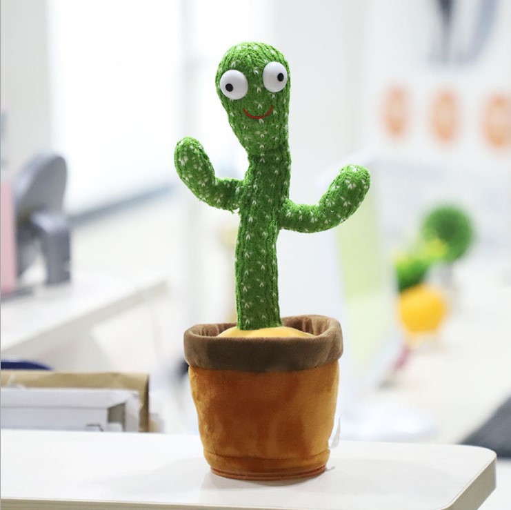 Plush toy Dancing cactus cross-border enchanting flower cactus twist music song, Green
Plush toy Dancing cactus cross-border enchanting flower cactus twist music song, Green