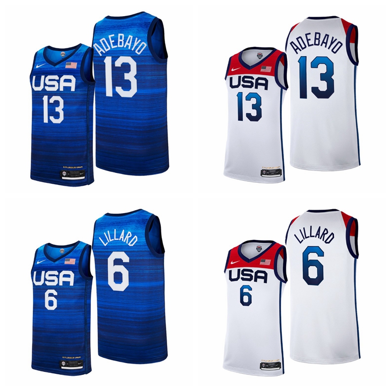 nba nike USA Basketball 6 Damian Lillard 13 adebayo White 2021 Tokyo Olympics Jersey, Black;red
nba nike USA Basketball 6 Damian Lillard 13 adebayo White 2021 Tokyo Olympics Jersey, Black;red