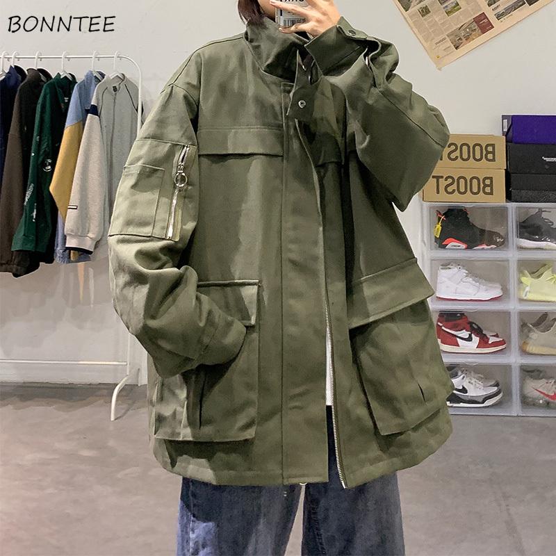 Men's Jackets Men Cargo Japanese Outwear Unisex Autumn Fashion Pockets Retro Loose BF Couple Streetwear All-match Cazadora Hombre, Black;brown
Men's Jackets Men Cargo Japanese Outwear Unisex Autumn Fashion Pockets Retro Loose BF Couple Streetwear All-match Cazadora Hombre, Black;brown