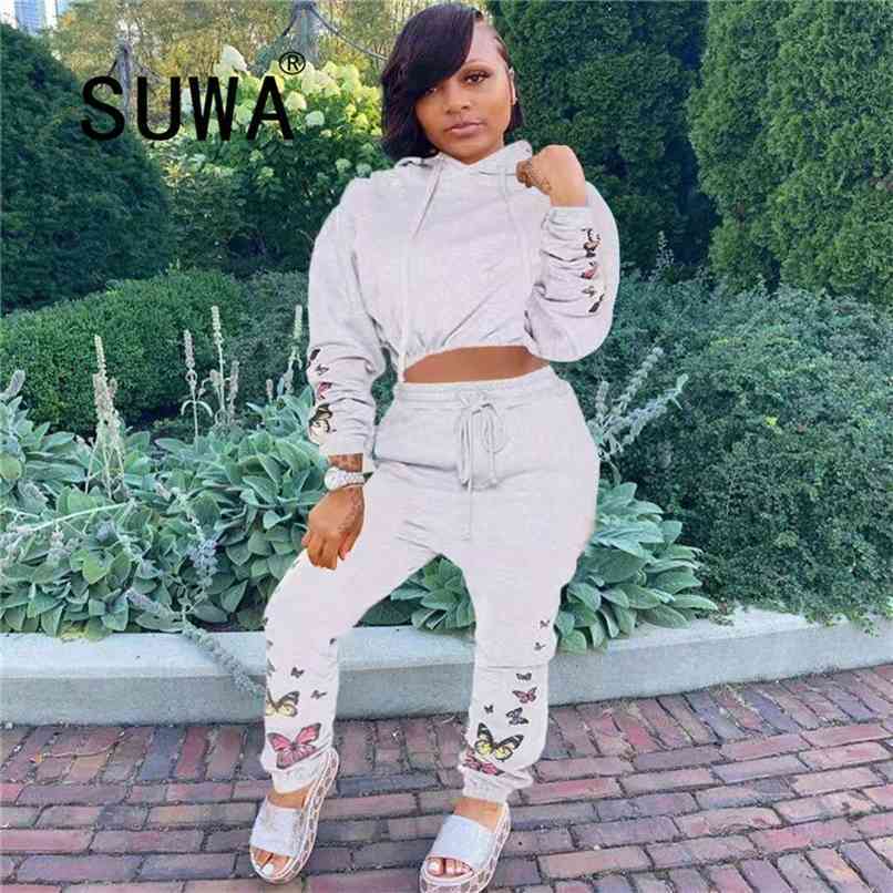 High Street Fashion Track Joggers Suit For Women Two Piece Outfits Sweatshirt Top Stacked Leggings Fall Winter Workout Clothes 210525, Gray
High Street Fashion Track Joggers Suit For Women Two Piece Outfits Sweatshirt Top Stacked Leggings Fall Winter Workout Clothes 210525, Gray