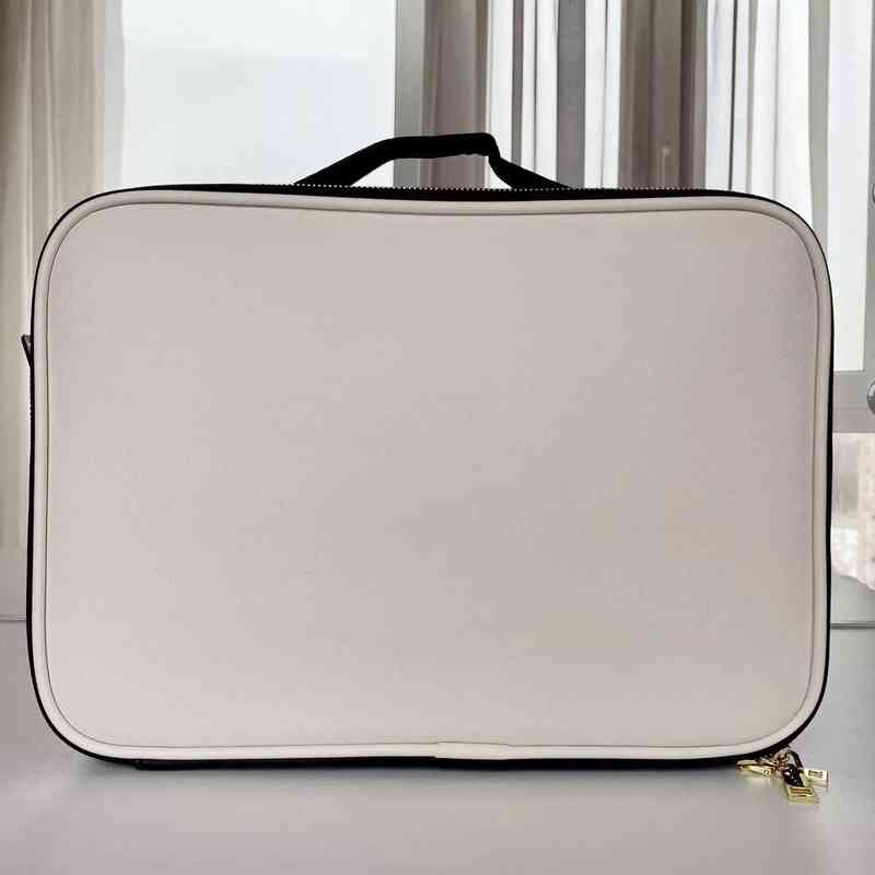 NXY cosmetic bags Travel Waterproof Makeup Bag Large Capacity makeup box Organizer Portable PU Leather Cosmetic 220124