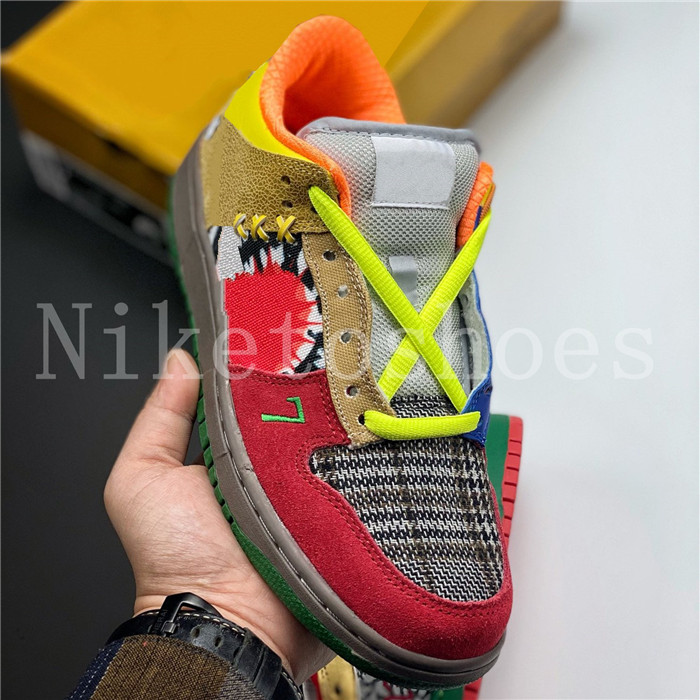 What the Dunks Low Skate Board Shoe Blanc Blcol Chrome Roufon Casual Sports Outdoor What The Runner Shoes, 01
What the Dunks Low Skate Board Shoe Blanc Blcol Chrome Roufon Casual Sports Outdoor What The Runner Shoes, 01