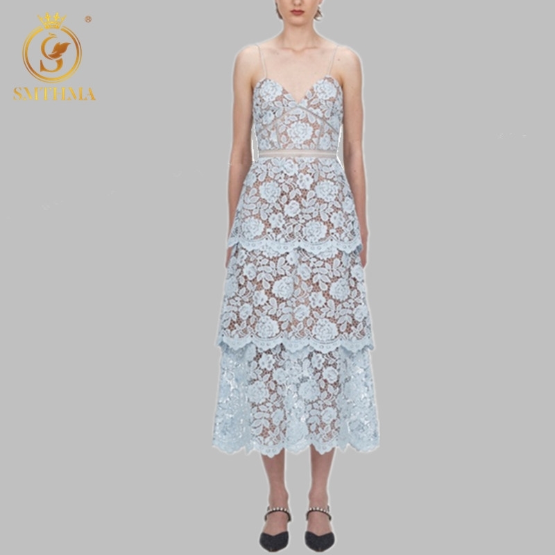 arrival Lace Dress Sexy V-neck backless Summer Long Women Fashion Blue Runway Party es 210520, Photo color 
arrival Lace Dress Sexy V-neck backless Summer Long Women Fashion Blue Runway Party es 210520, Photo color